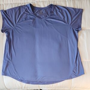 Tek Gear Dry Tek Lavender/Blue V-Neck Active Top